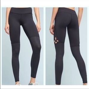 Track & Bliss legging star cut out Swiss dot